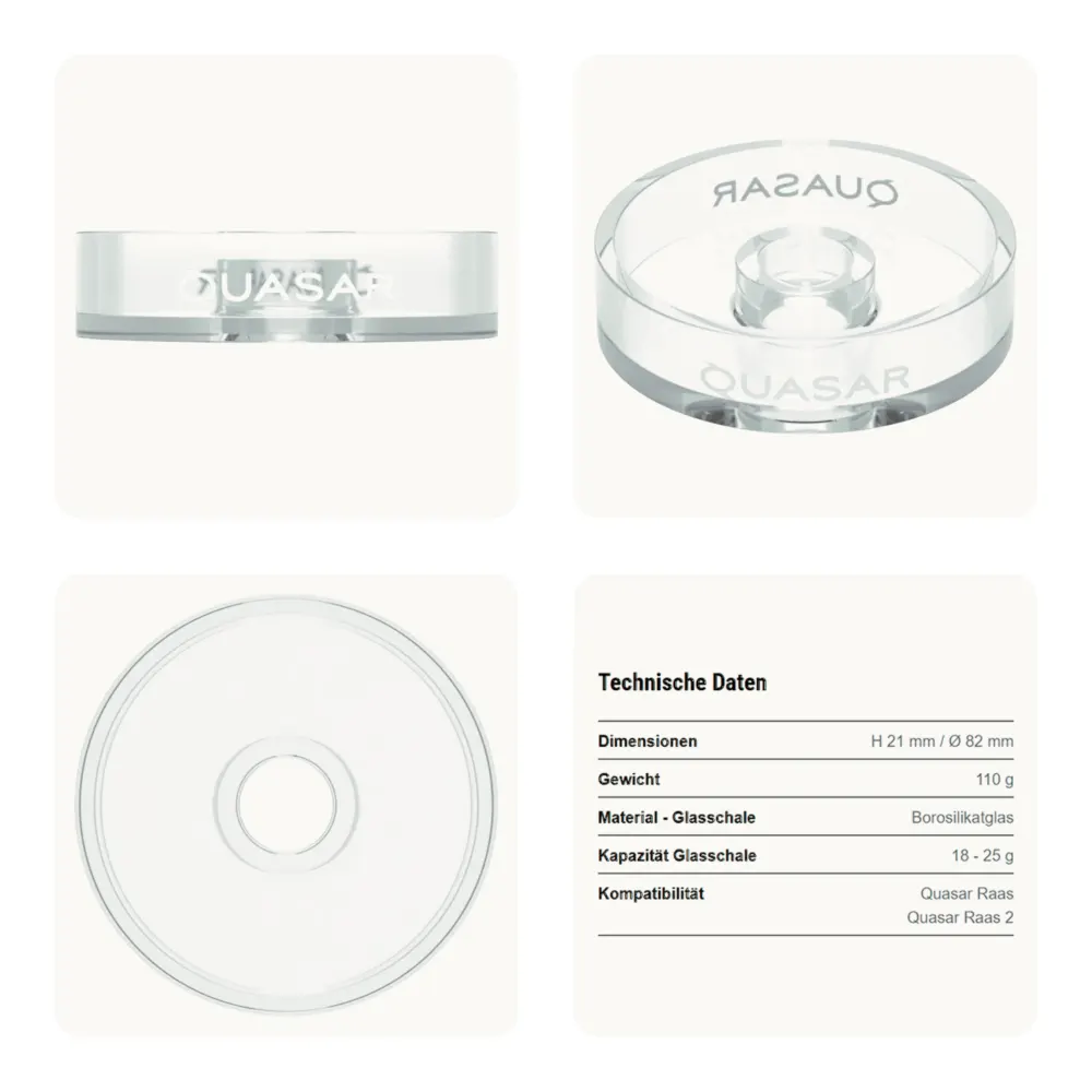 Ersatzglas für Quasar Raas Transparent