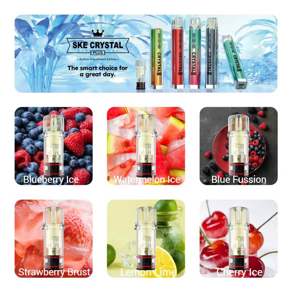 SKE Crystal Plus Geschmacksrichtungen