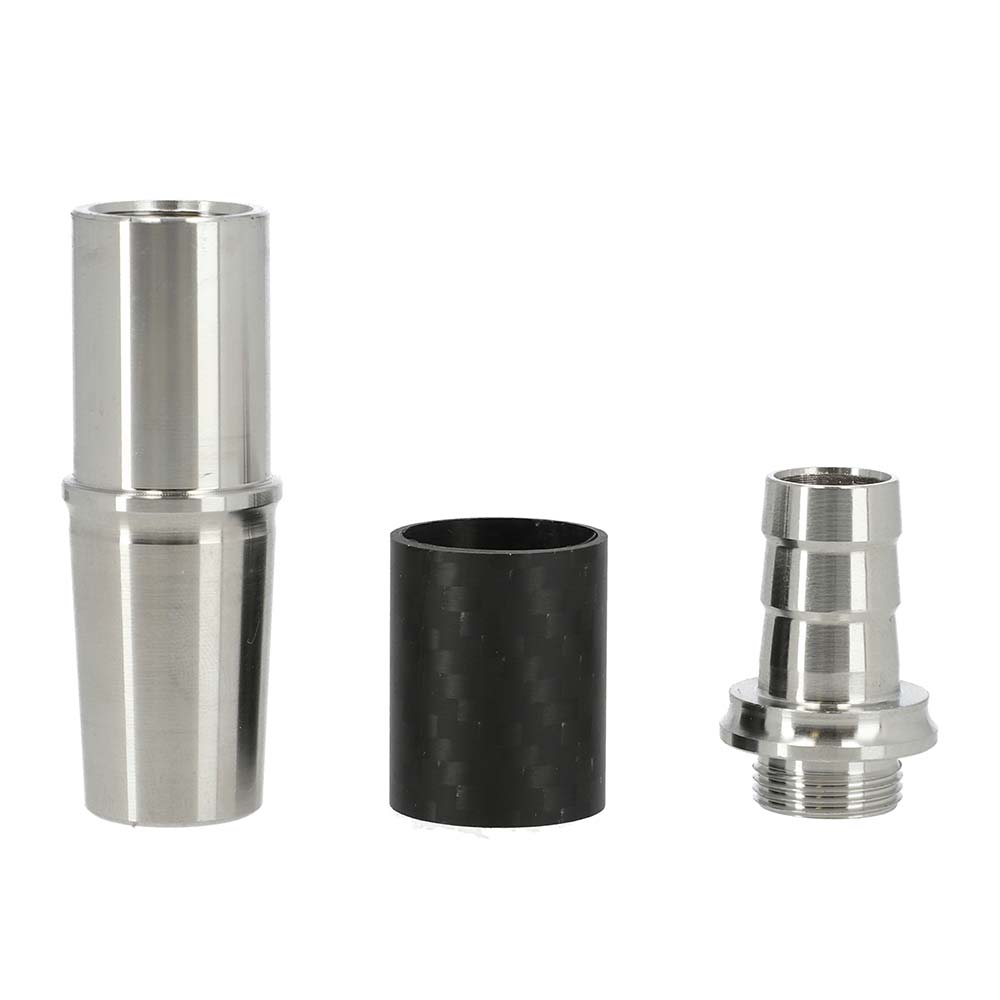 INVI Schlauchanschluss Edelstahl-Carbon