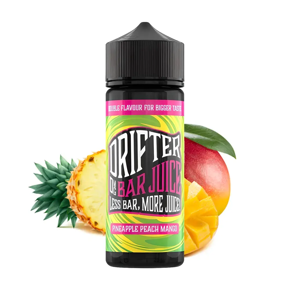 drifter bar juice pineapple peach mango 100ml shortfill