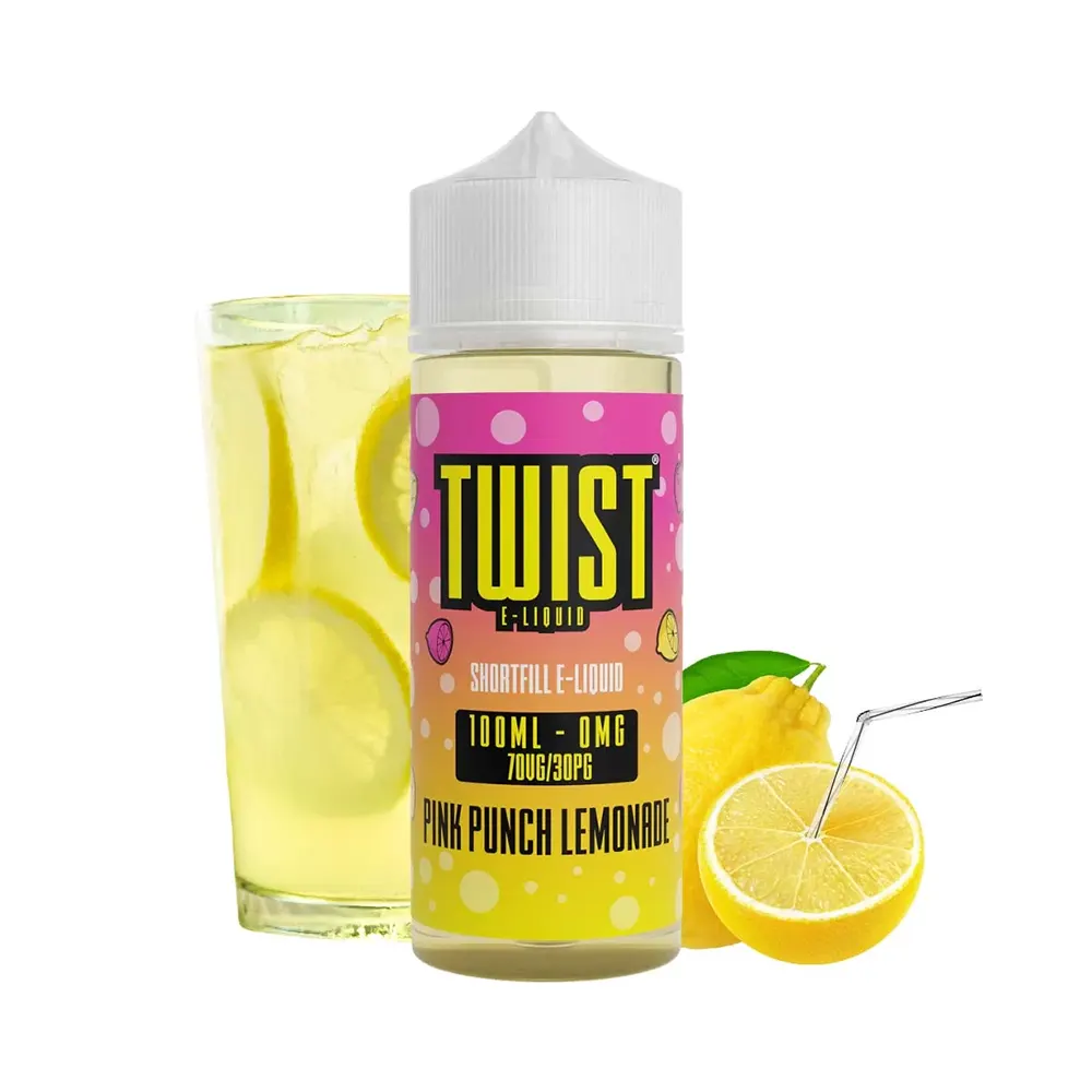twist shortfill pink punch lemonade 100ml