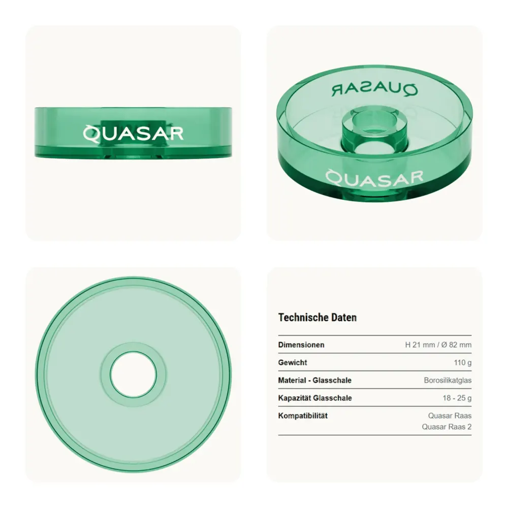 Ersatzglas für Quasar Raas Blue