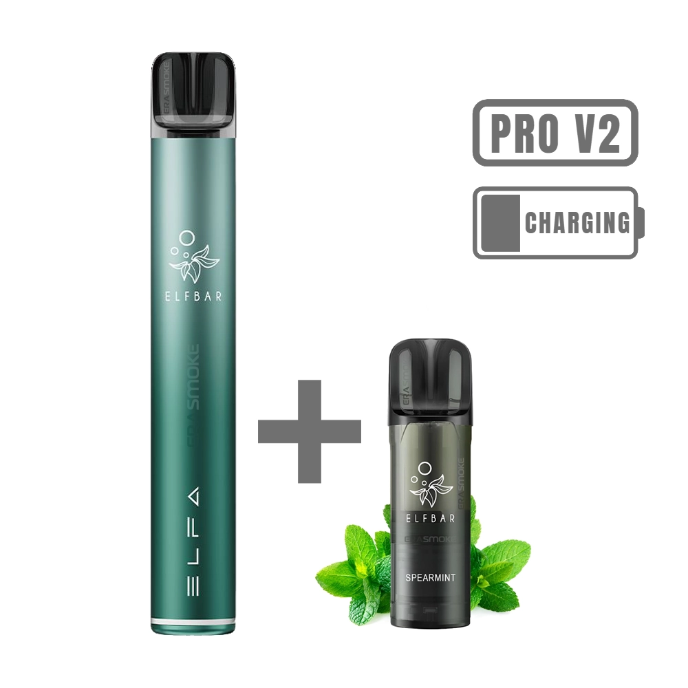 elfbar elfa pro v2 starter kit twilight cyan spearmint 20mg