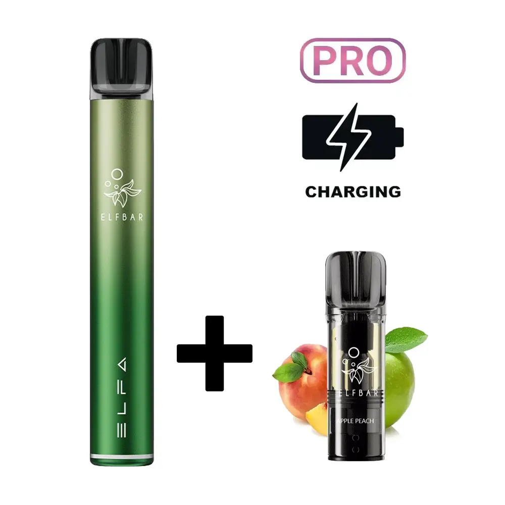 Elfbar ELFA PRO Starter-Kit Twilight Green (Apple Peach)