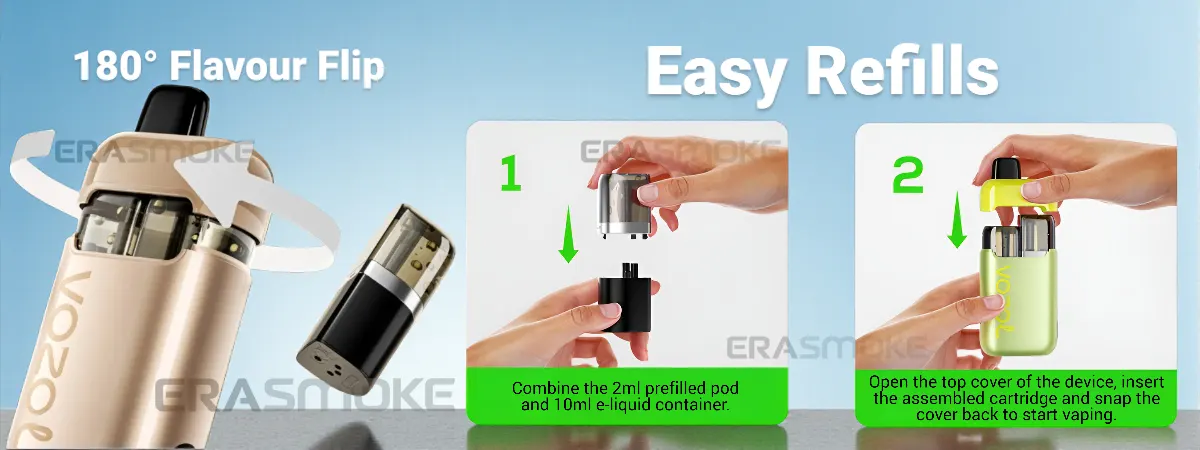 VOZOL Neon Plug Max Inbetriebnahme