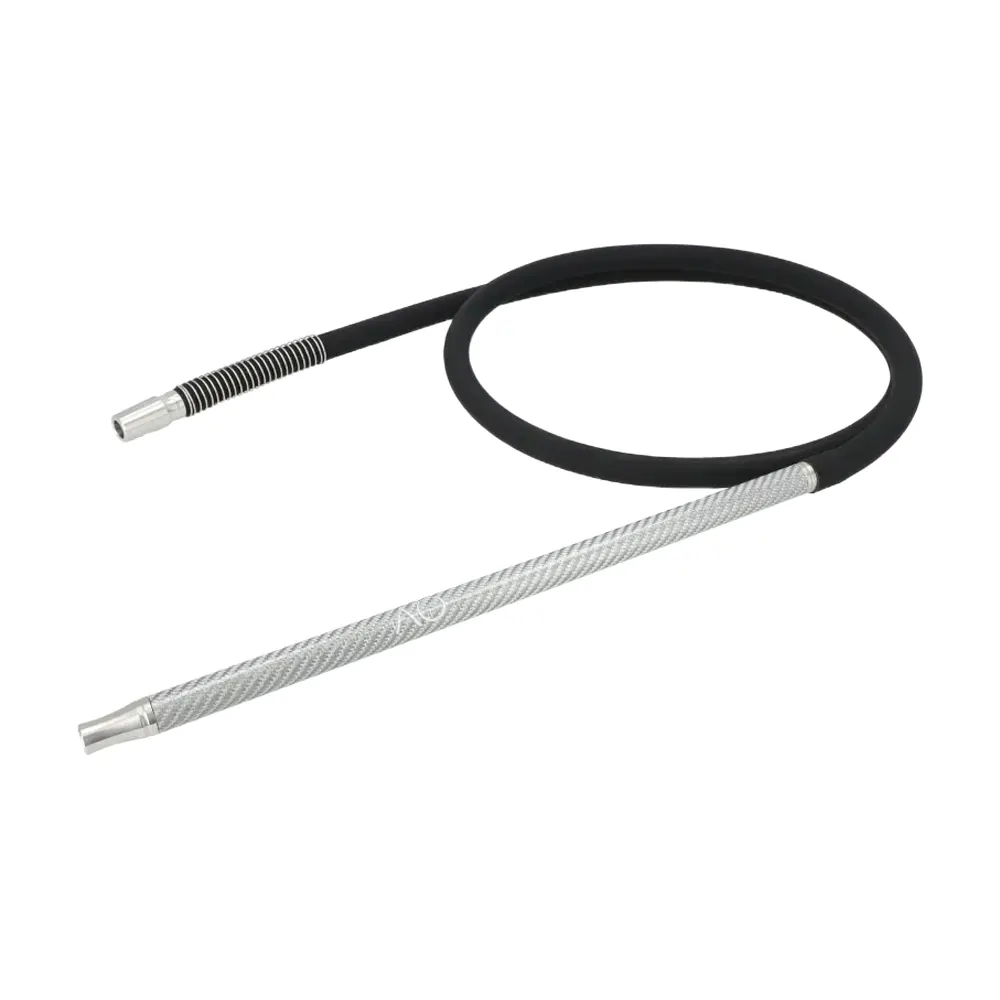 AO Hookah Carbon Schlauchset Silver