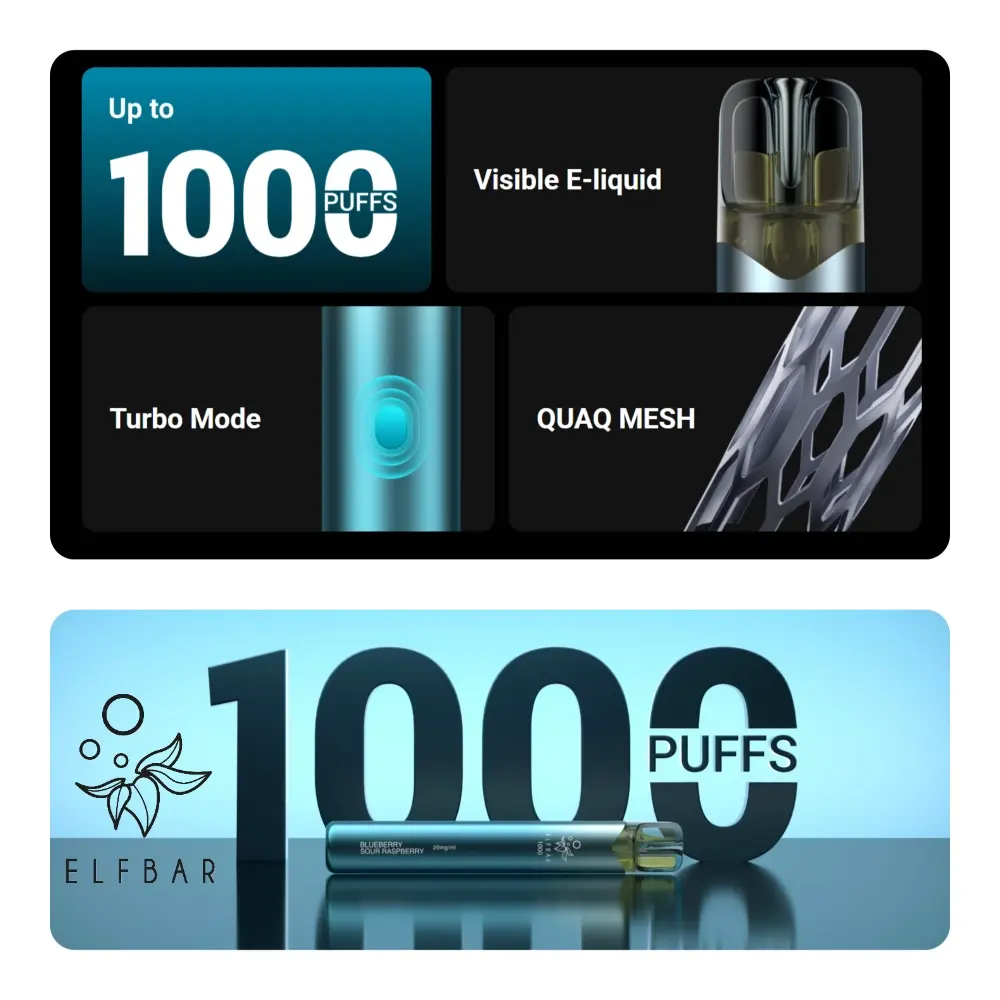 Elfbar 1000 Eigenschaften