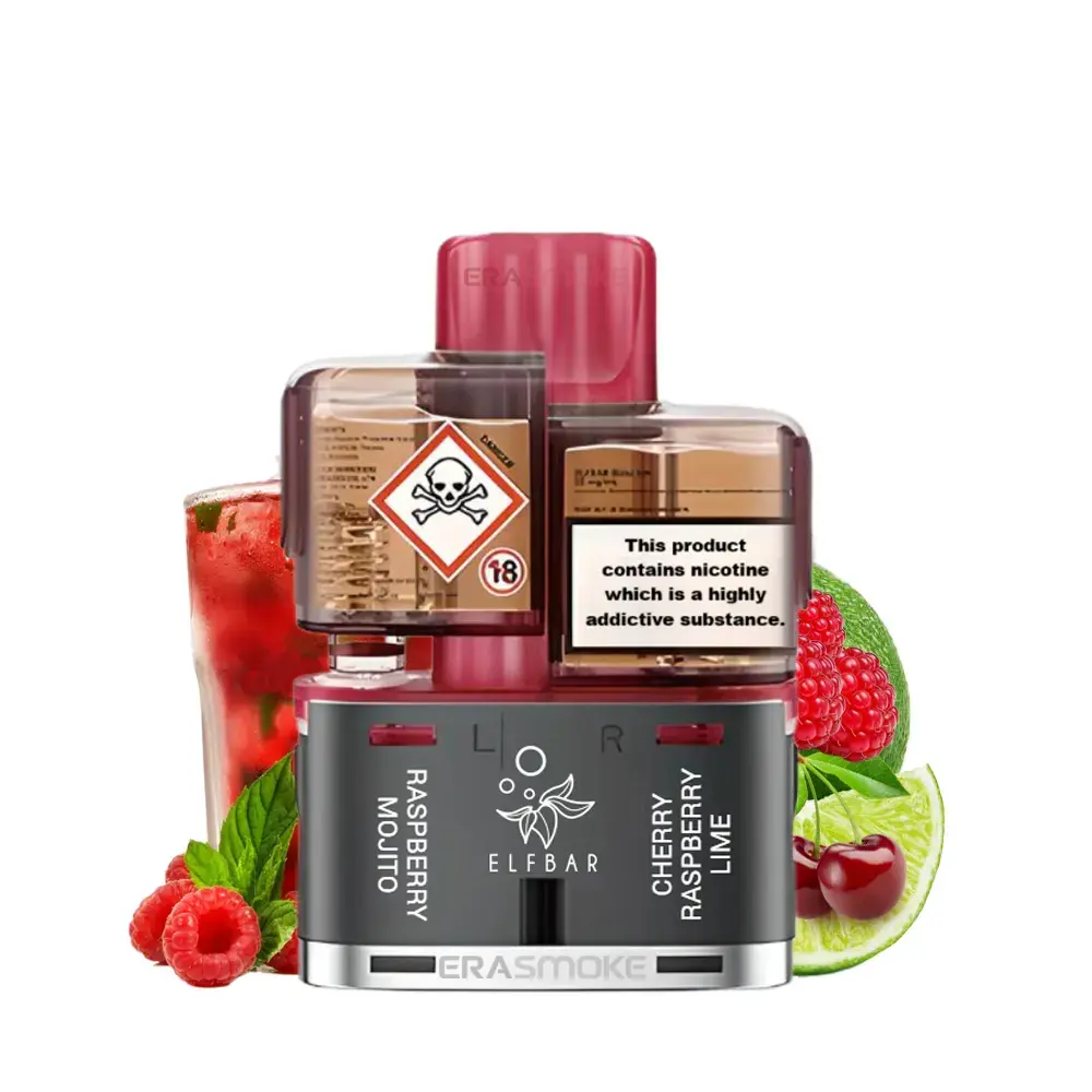 Elfbar Dual 10K Refill Pod Raspberry Edition