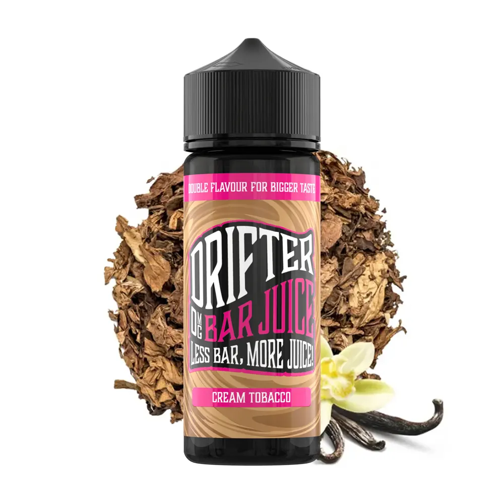 drifter bar juice cream tobacco 100ml shortfill