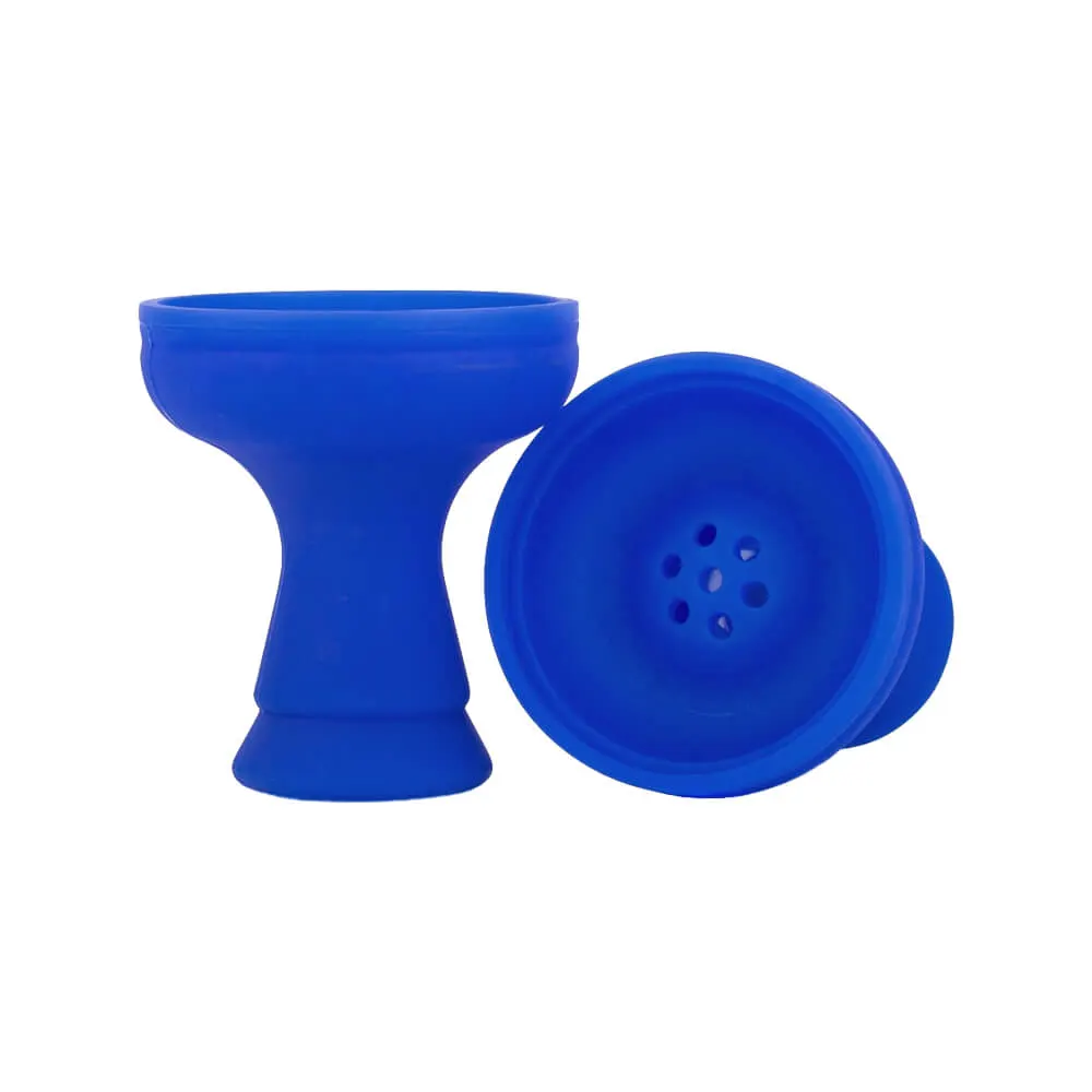 Silikon Tabakkopf Blau + Kaminaufsatz