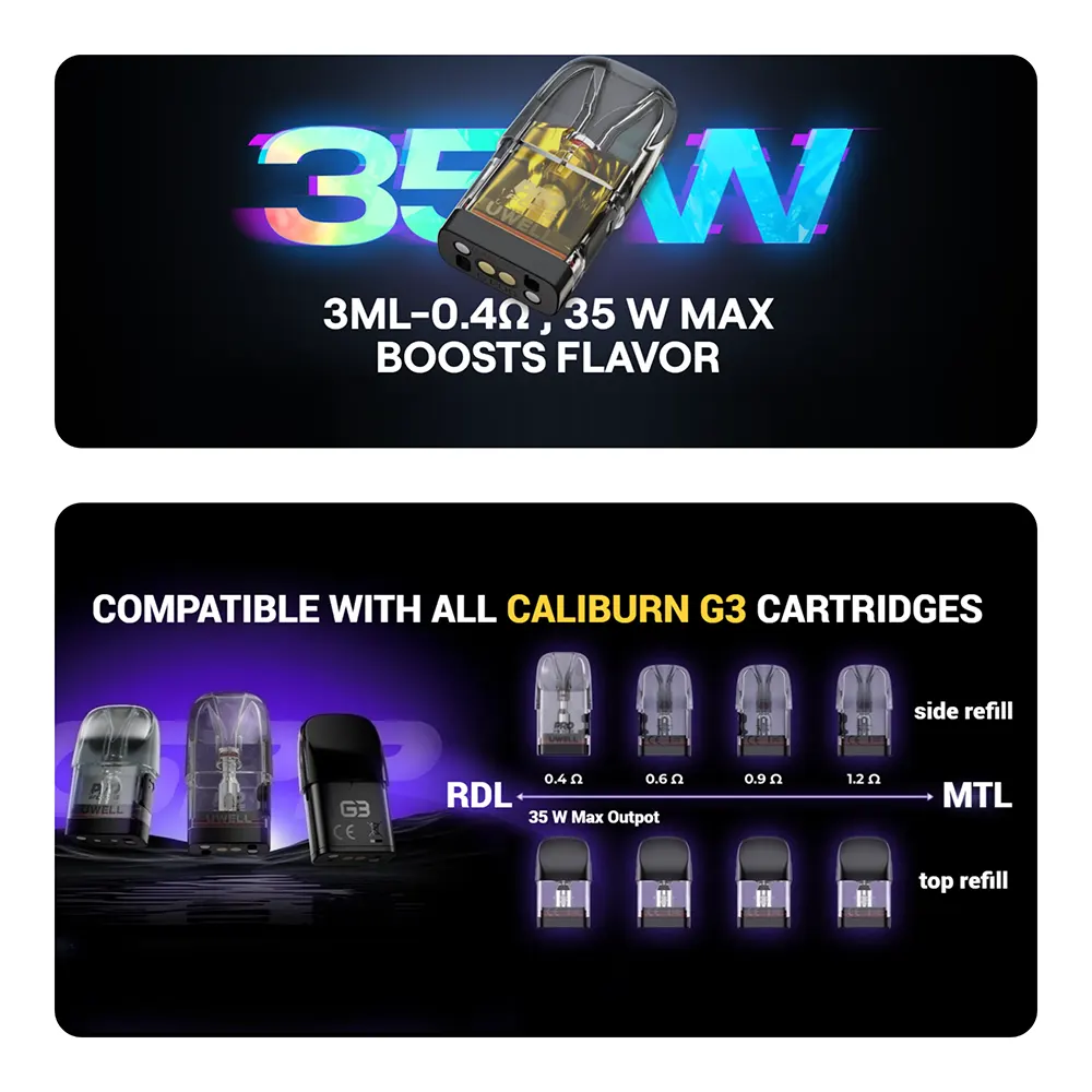 Uwell Caliburn G3 Pro Pods Varianten