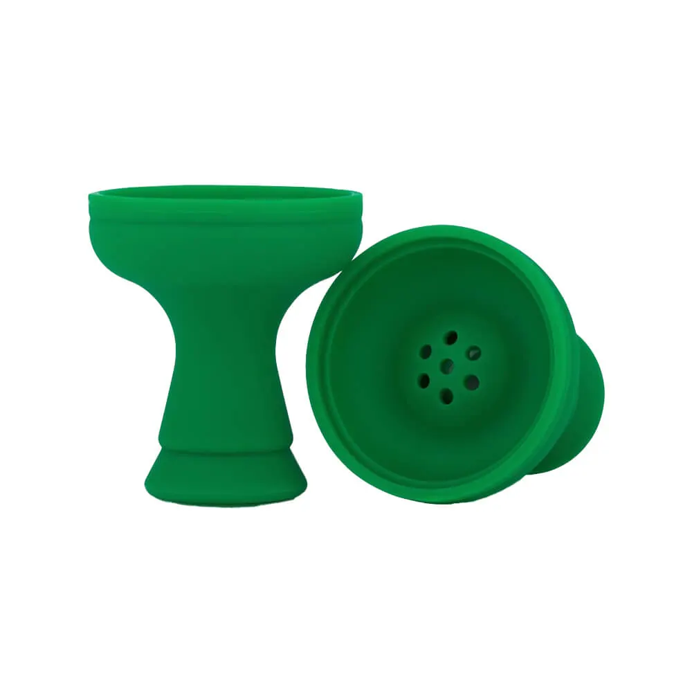 Silikon Tabakkopf Grün + Kaminaufsatz