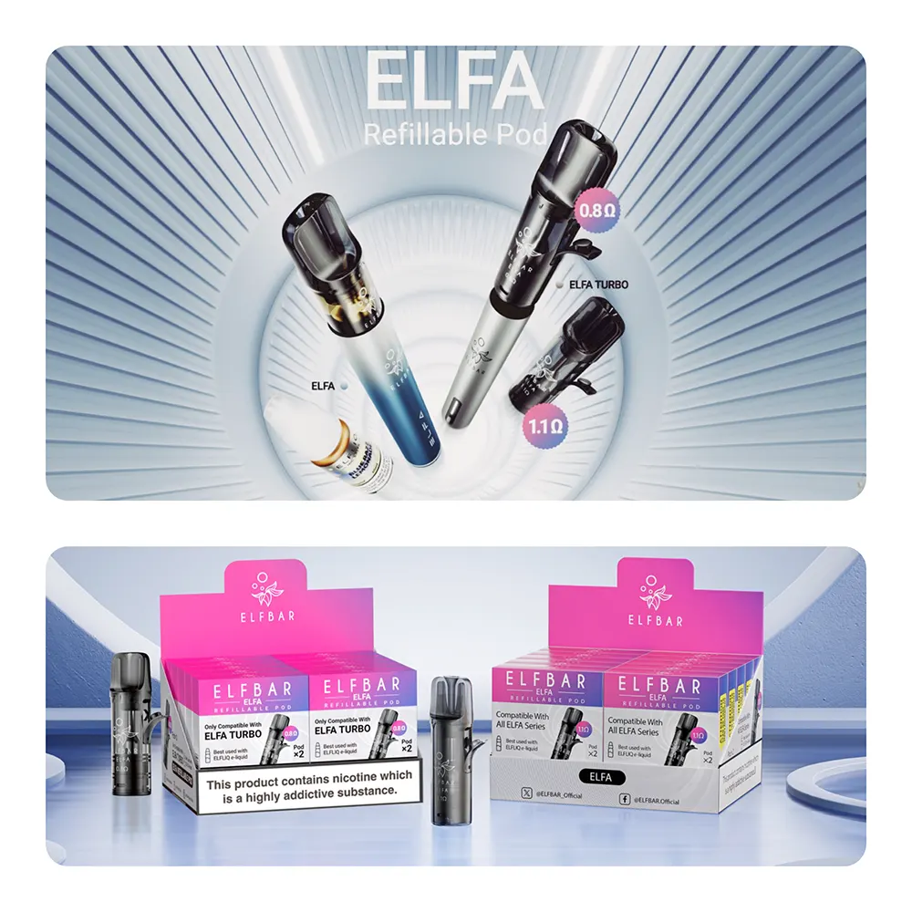ELFBAR ELFA Refillable Pod | Leerpod 1.1 Ohm ELFBAR ELFA Refillable Pod | Leerpod 1.1 Ohm