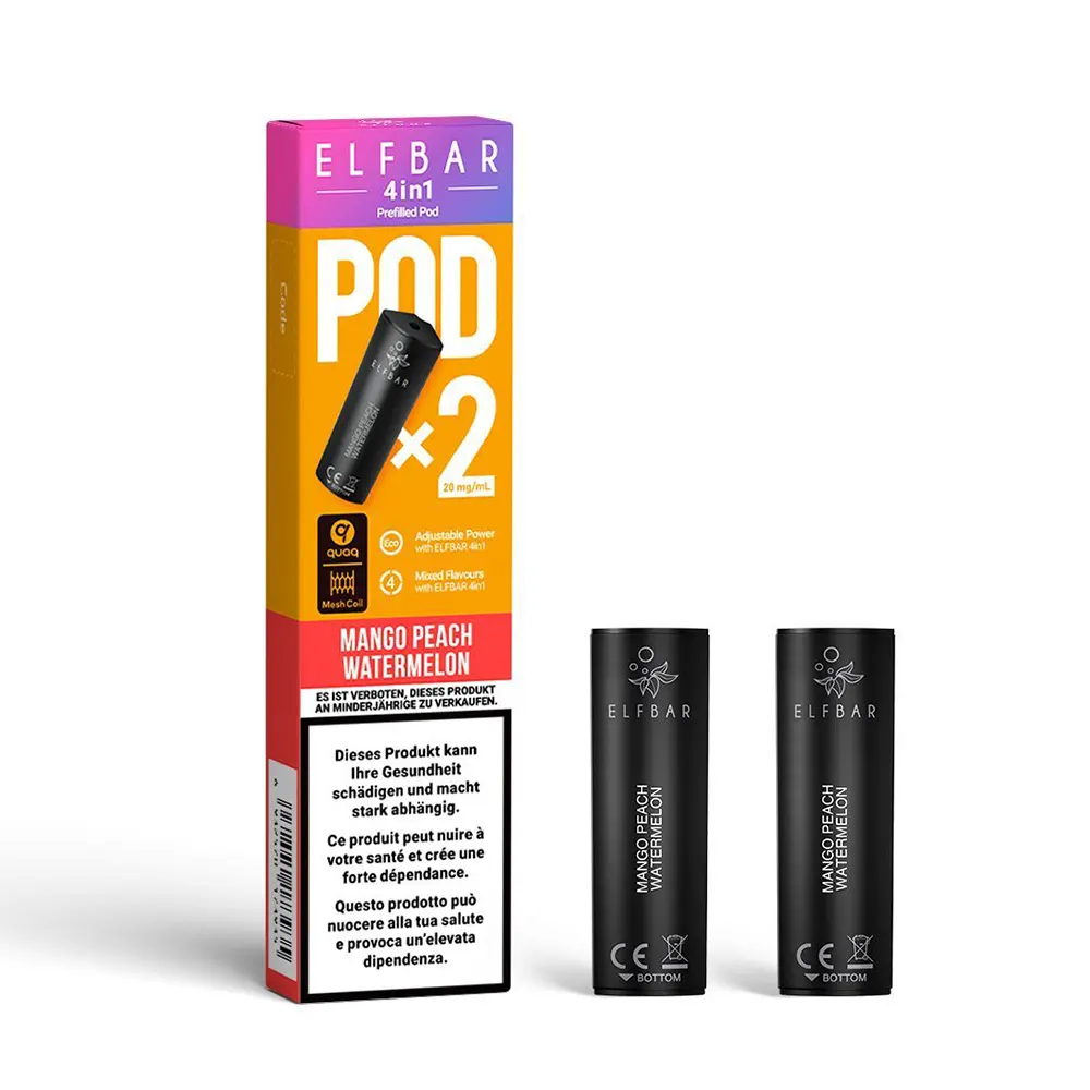 Elfbar 4 in 1 Pod Mango Peach Watermelon 2er-Pack