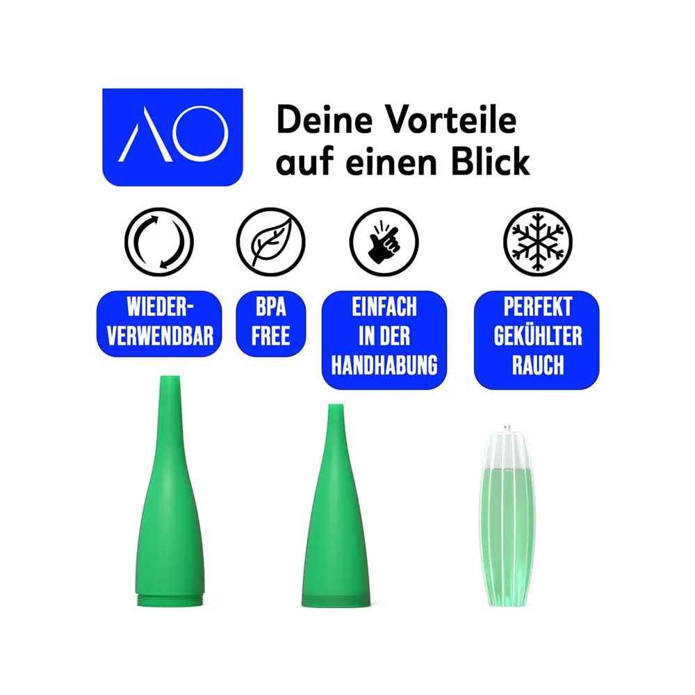 AO Ice Bazooka 2.0 - Kühlmundstück Neon Green 2