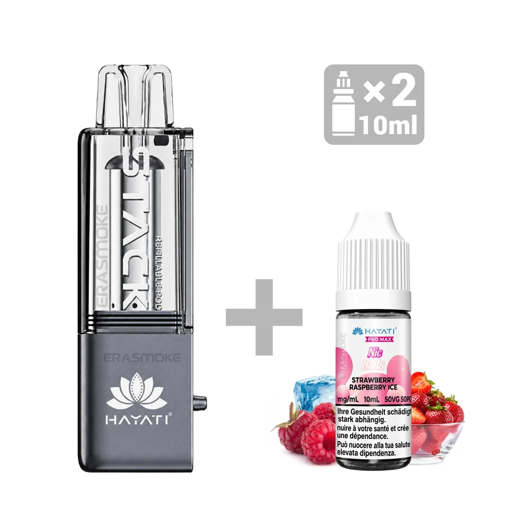 hayati stack elite refill set strawberry raspberry ice
