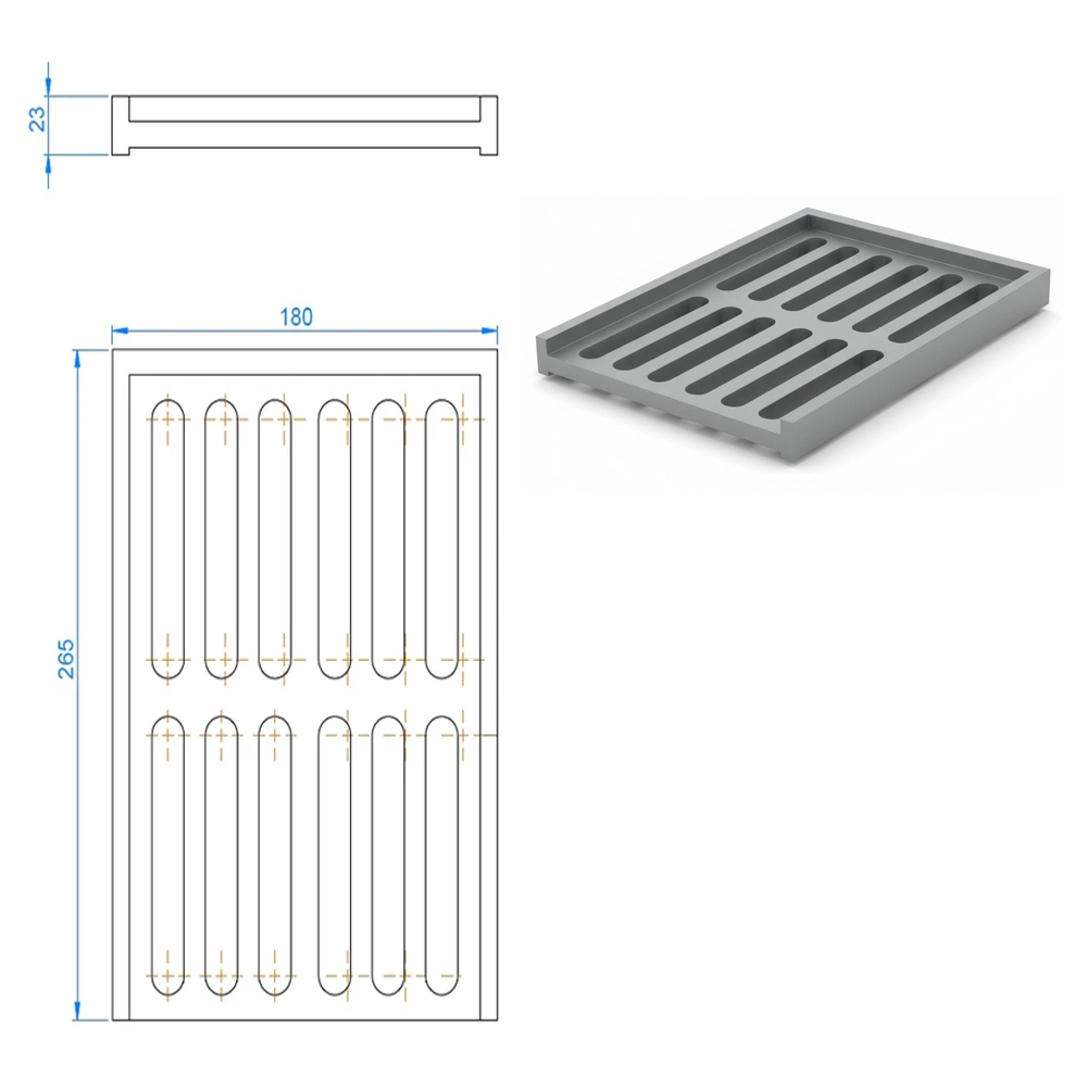 Etnatherm Gussrost (ET-Series) Abmessungen
