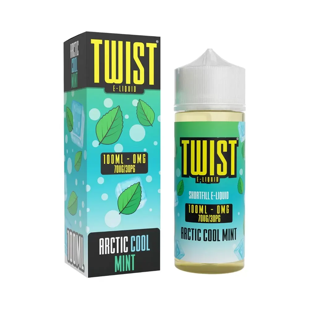 twist shortfill arctic cool mint 100ml shortfill