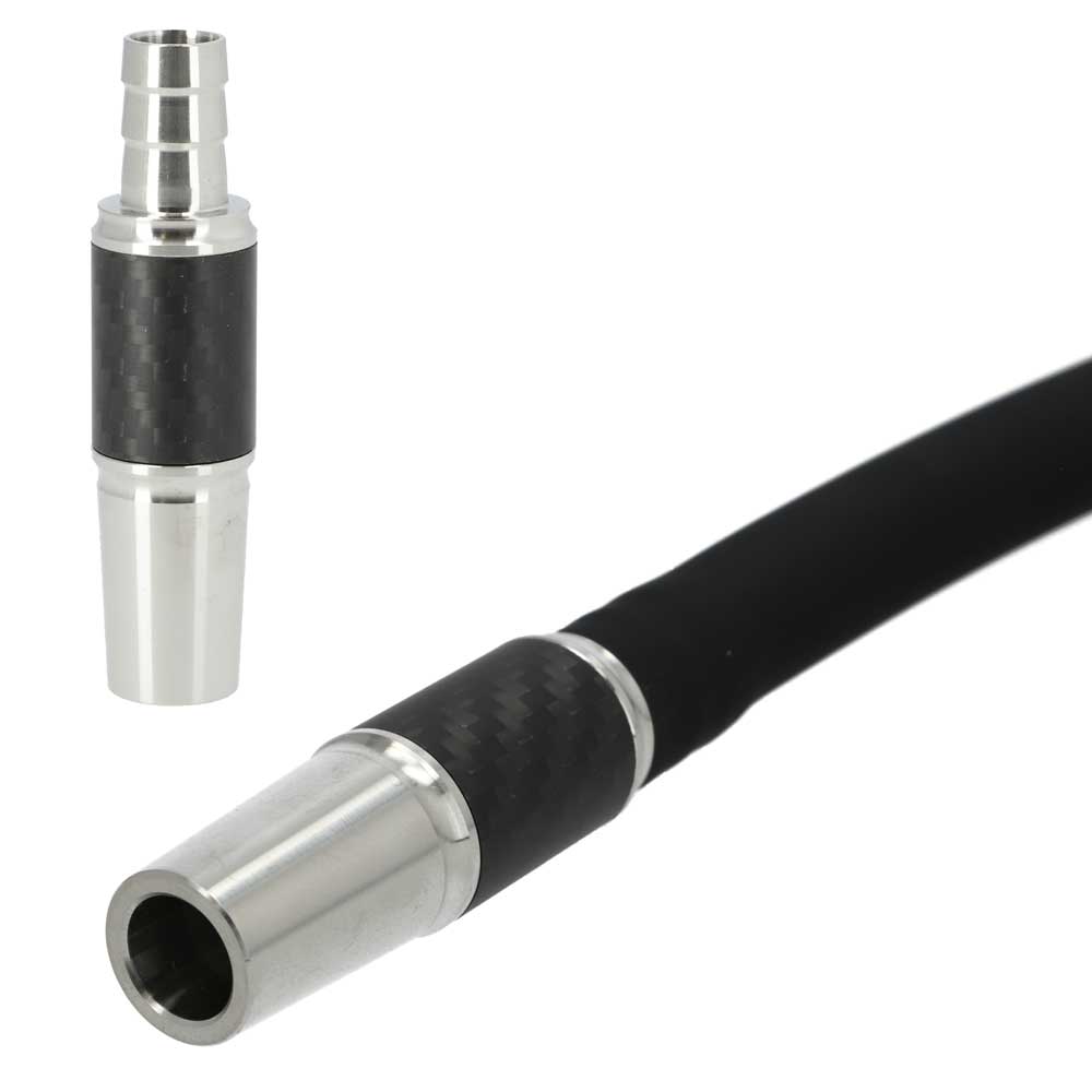 INVI Schlauchanschluss Edelstahl-Carbon