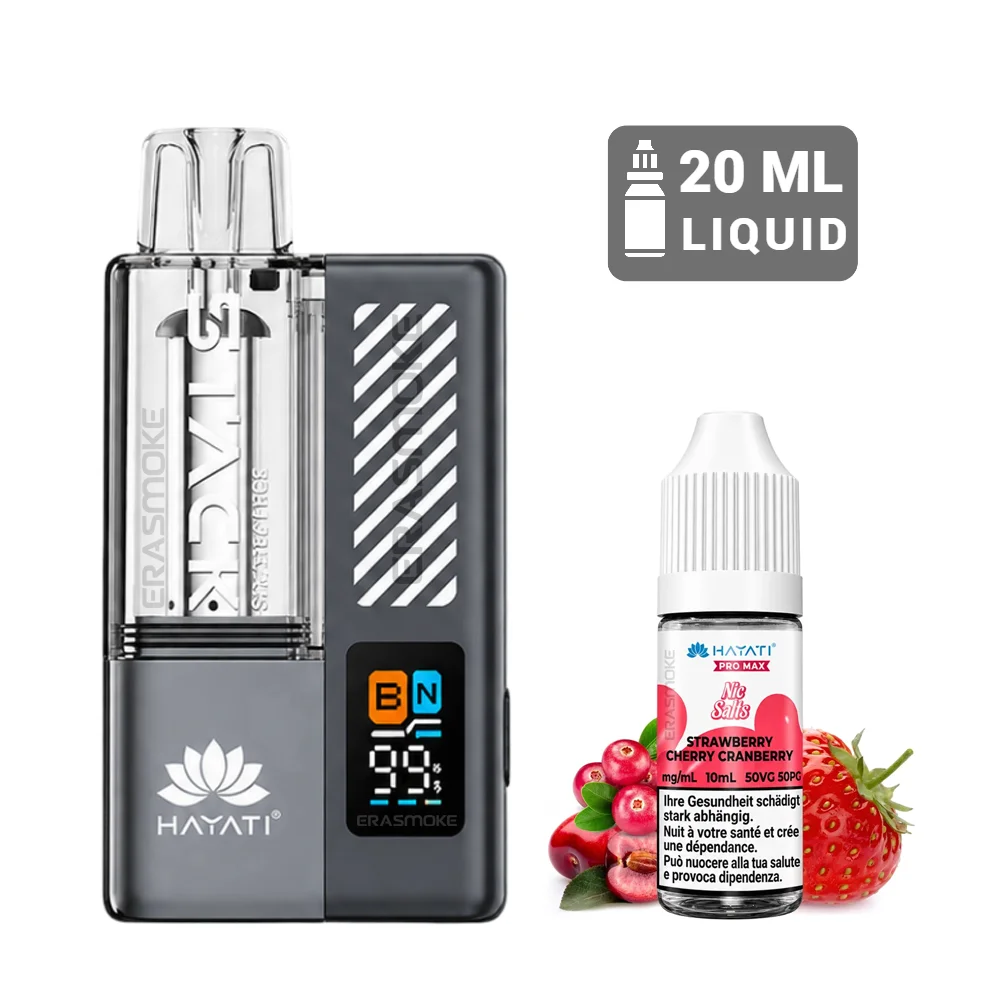 hayati stack elite kit strawberry cherry cranberry