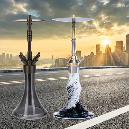 edelstahl oder alu shisha