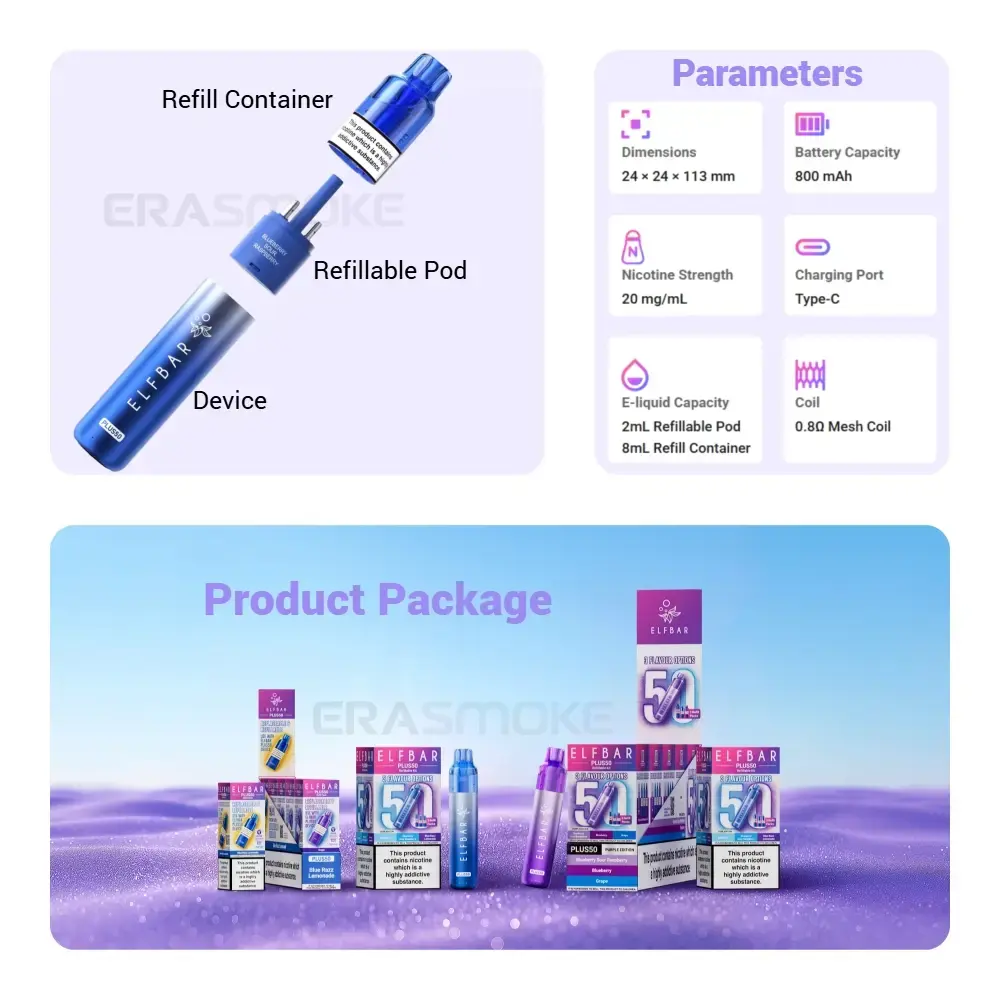 Elfbar Plus 50 Verpackung