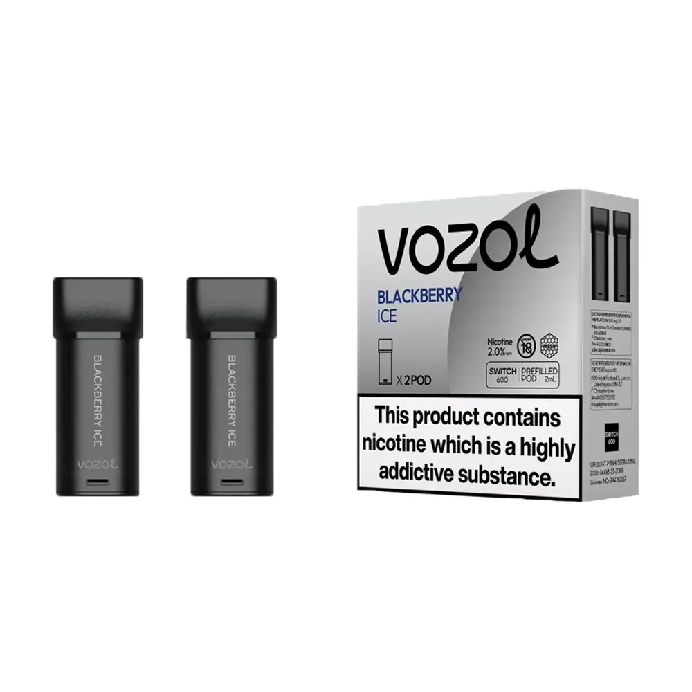 Vozol Switch 600 Blackberry Ice Pod Verpackung