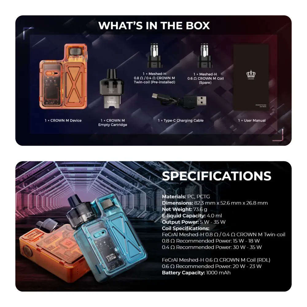 Uwell Crown M Pod System