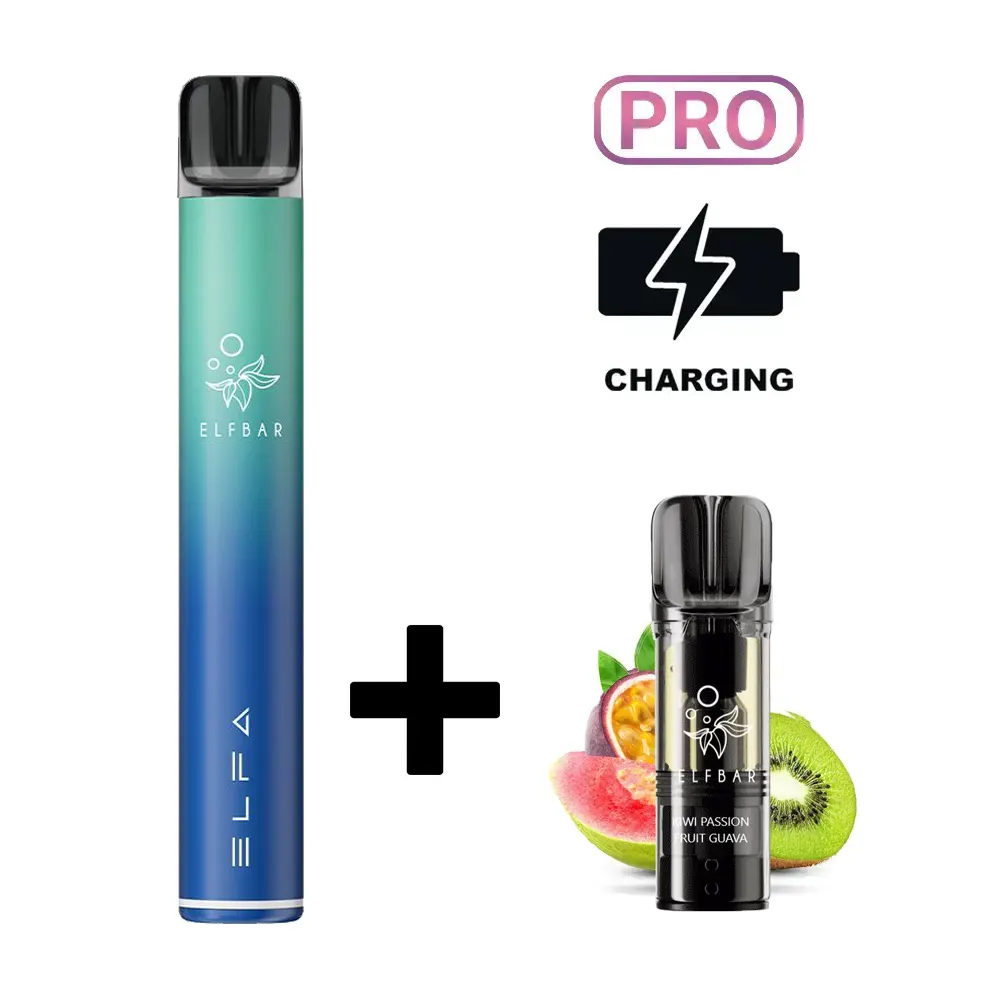 Elfbar ELFA PRO Starter-Kit Aurora Blue (Kiwi Passion Fruit Guava)