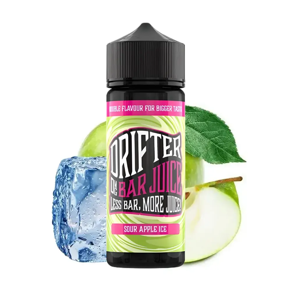 drifter bar juice sour apple ice 100ml shortfill