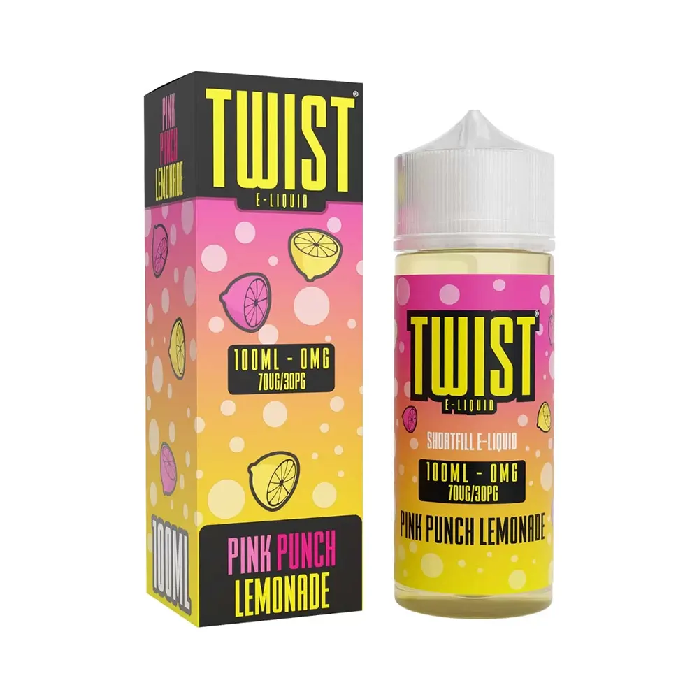 twist shortfill pink punch lemonade 100ml shortfill