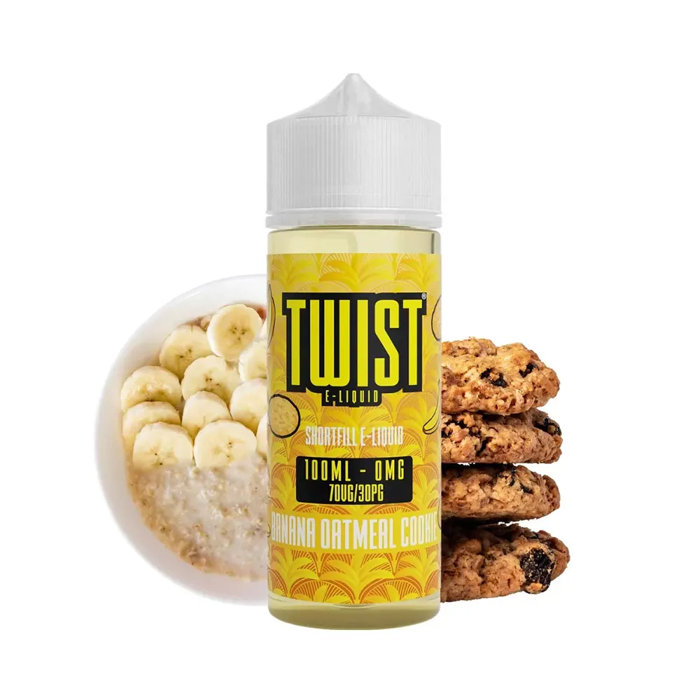 twist shortfill banana oatmeal 100ml