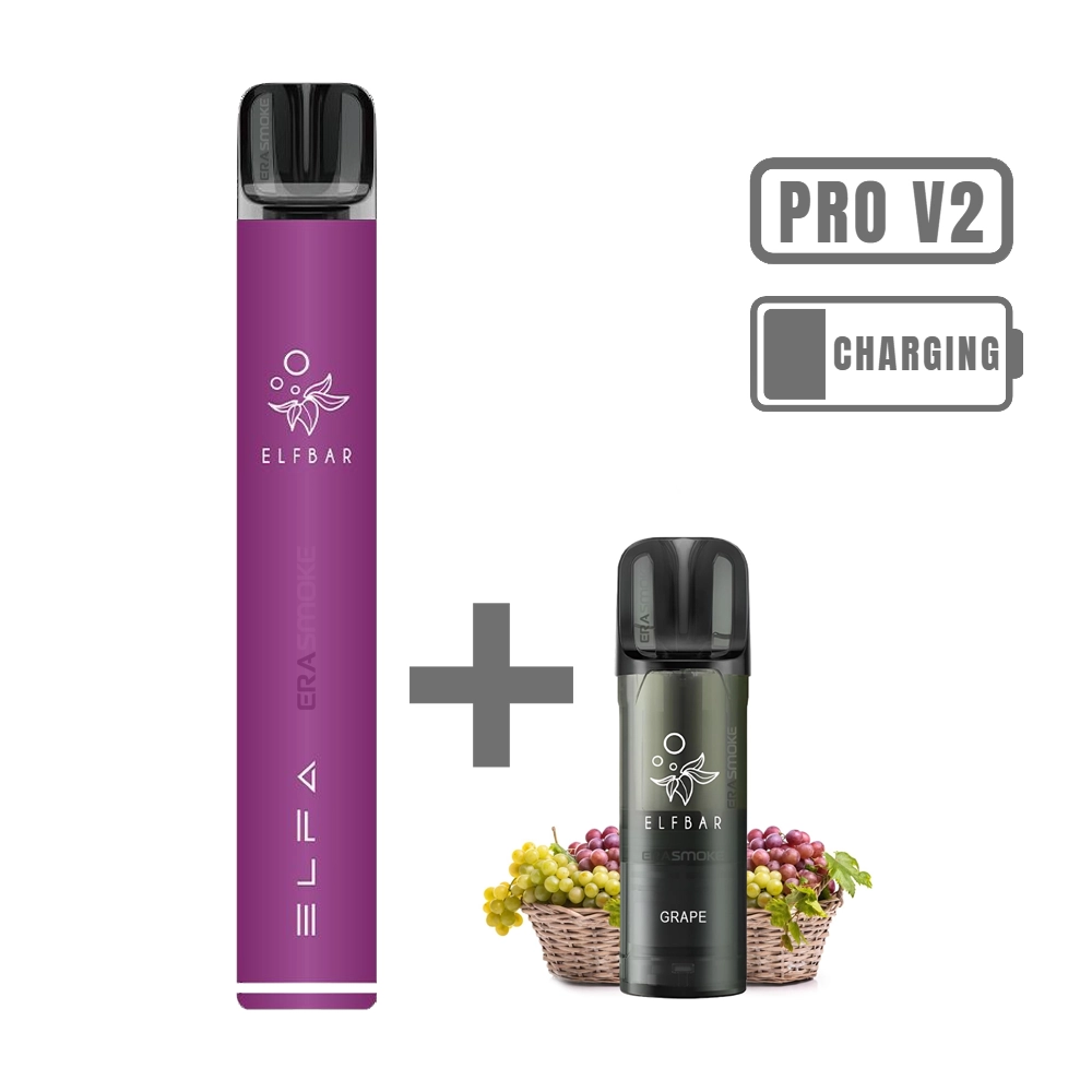 elfbar elfa pro v2 starter kit purple grape 20mg