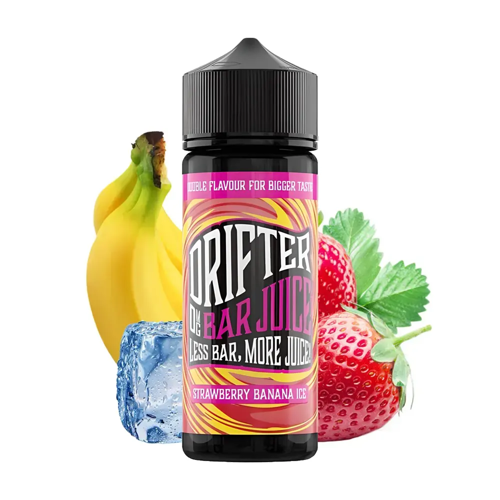 drifter bar juice strawberry banana ice 100ml shortfill