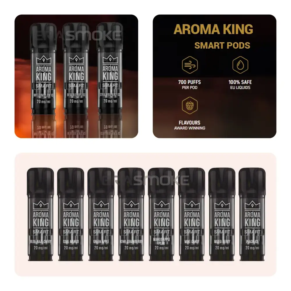 Aroma King Smart Pod Geschmacksrichtungen