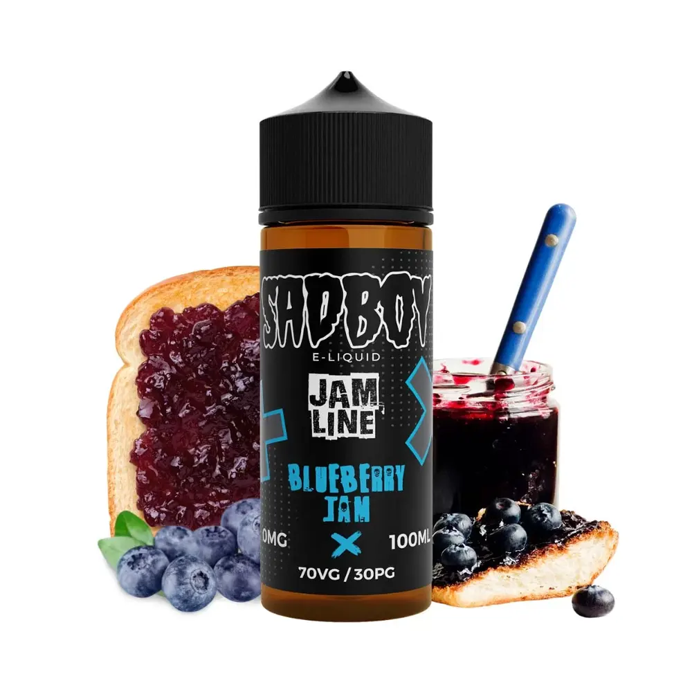 sadboy shortfill blueberry jam 100ml
