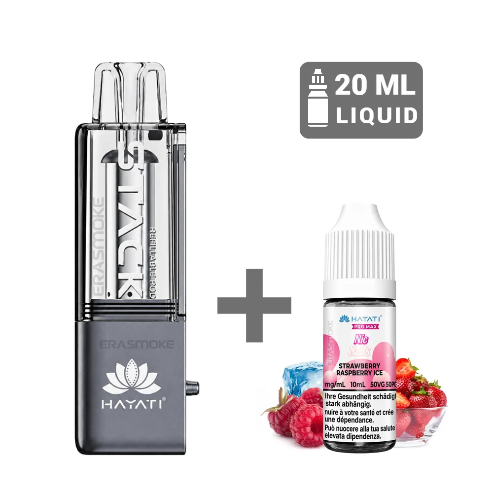 hayati stack elite refill set strawberry raspberry ice