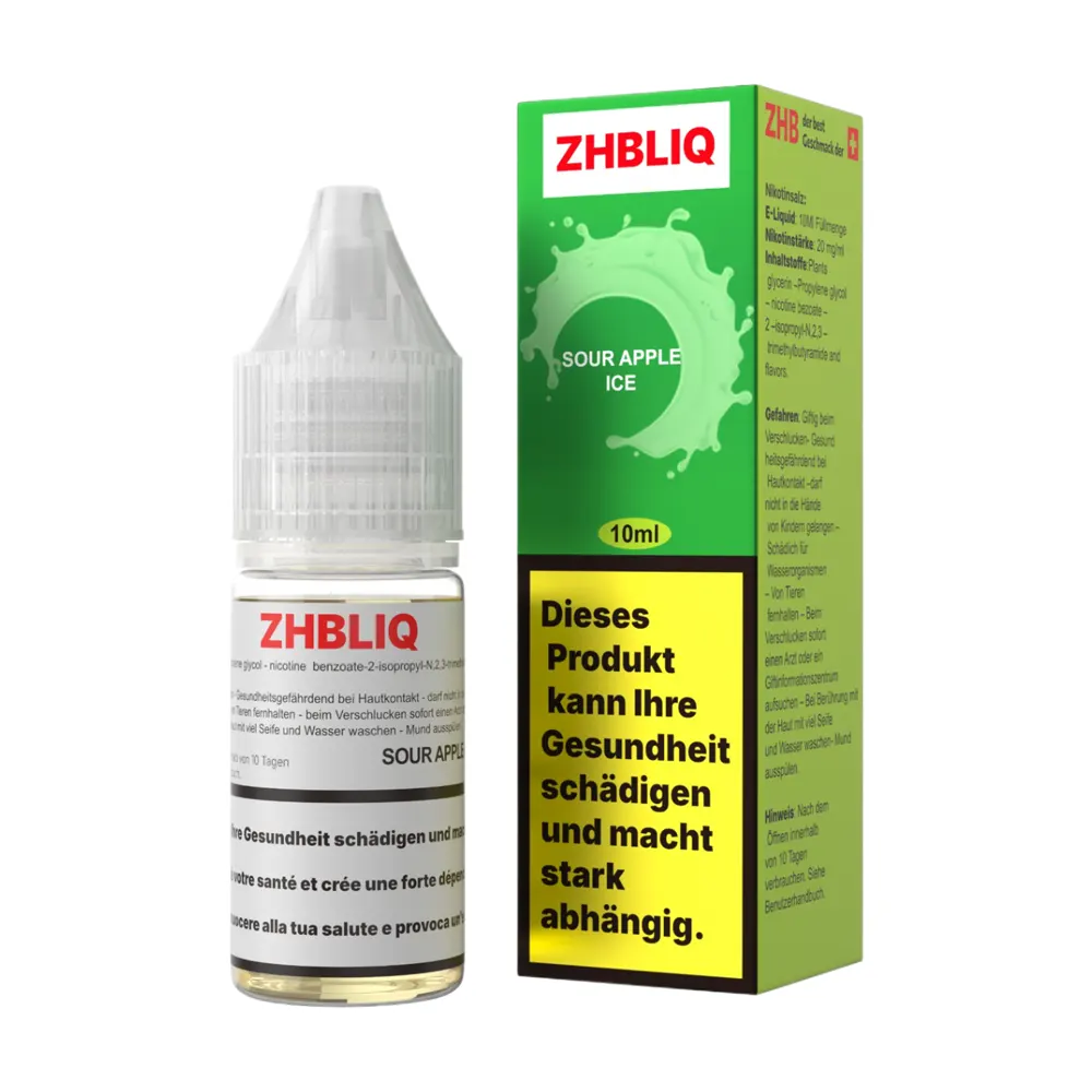 ZHB Liquid Sour Apple Ice 10ml (20mg)