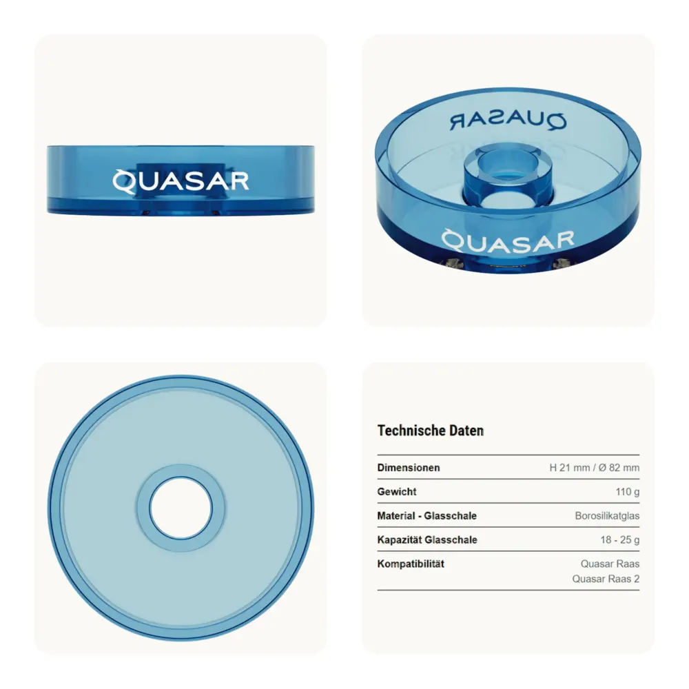 Ersatzglas für Quasar Raas Blue