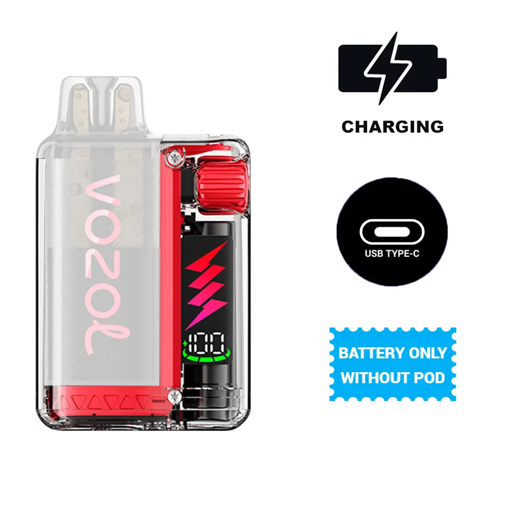 VOZOL Vista Plug Akkuträger – Red (ohne Pod)