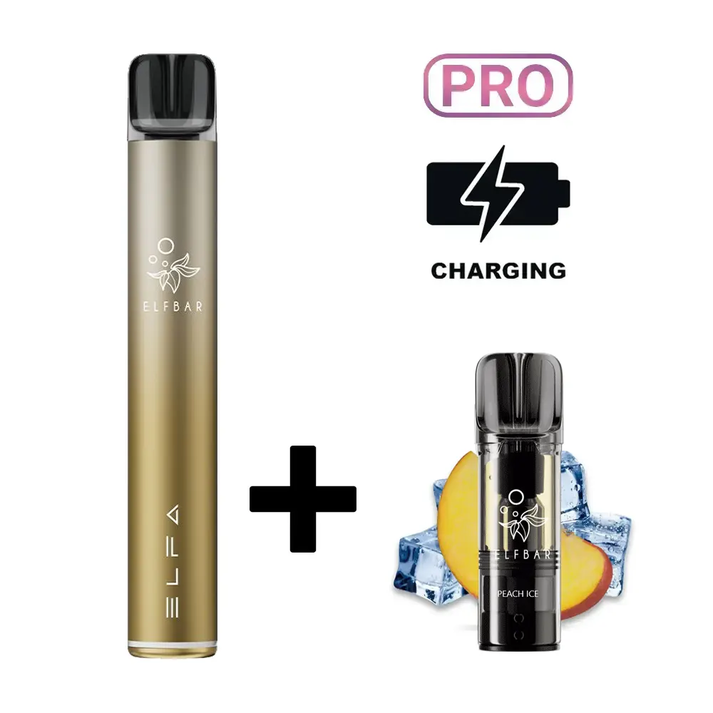 Elfbar ELFA PRO Starter-Kit Dark Gold (Peach Ice)