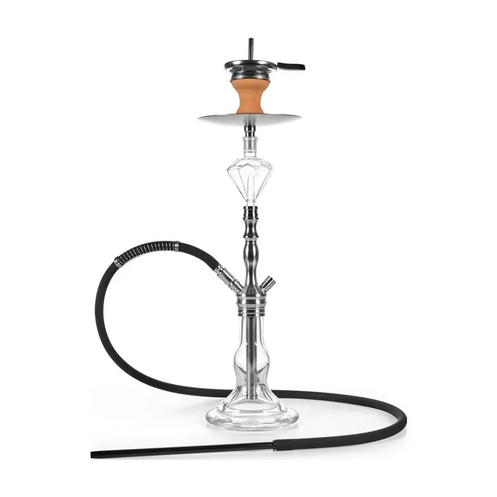 Azlan Shisha Dluxe - Silver Steel