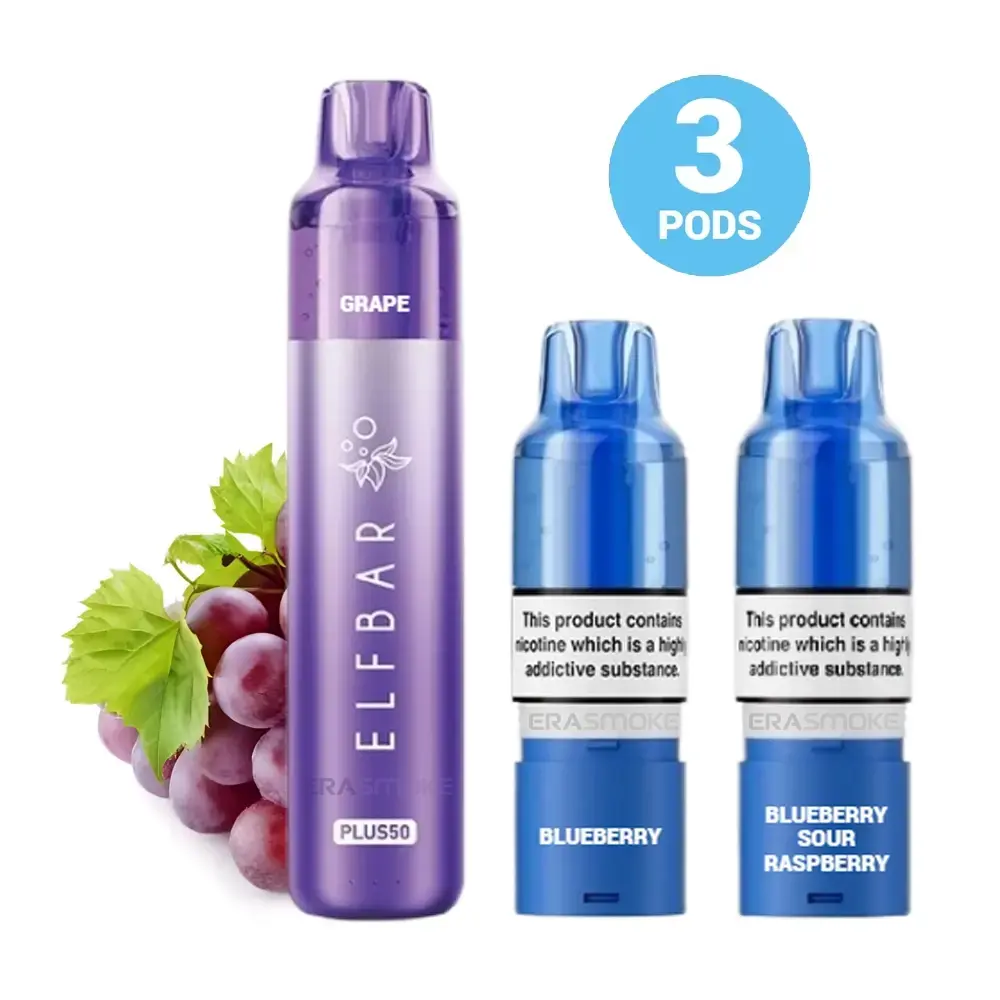 Elfbar Plus 50 Starter-Kit Purple Edition