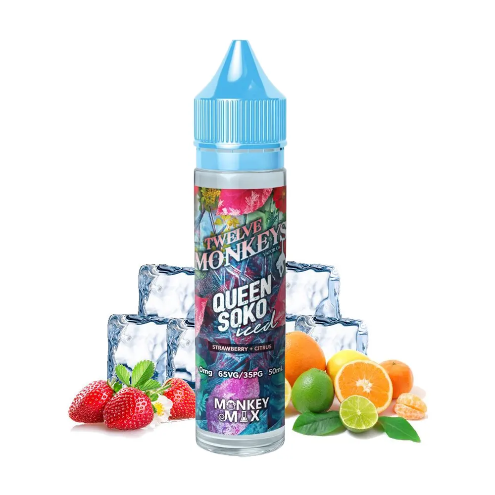 Twelve Monkeys Queen Soko Iced 50ml Shortfill