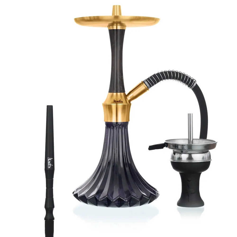 Aladin Shisha Epox 360 - Black Gold Pattern