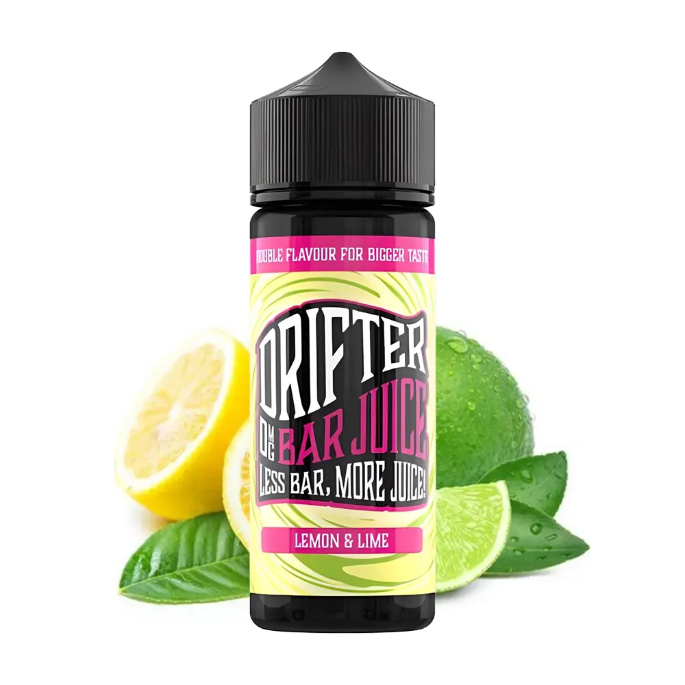 drifter bar juice lemon and lime 100ml shortfill
