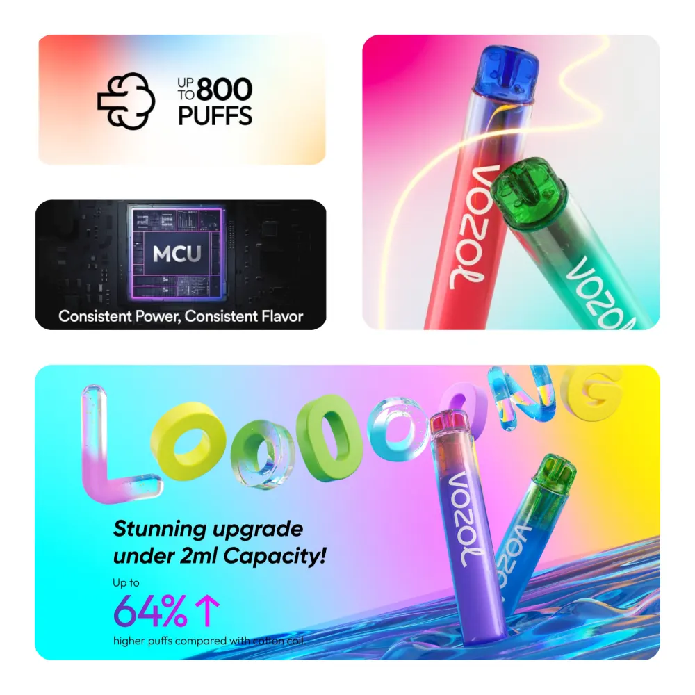 VOZOL Neon 800 Eigenschaften