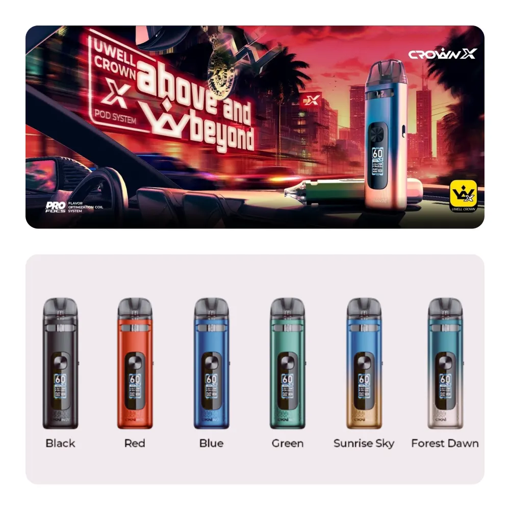 Uwell Crown X Pod System alle Farben