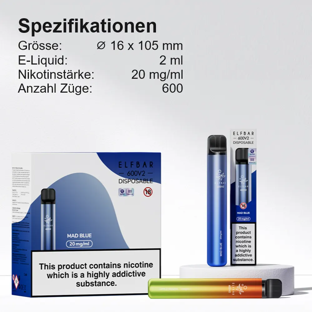 ELFBAR 600 V2 Blueberry | 600 Zge Vape | Online kaufen ELFBAR 600 V2 Blueberry | 600 Zge Vape | Online kaufen
