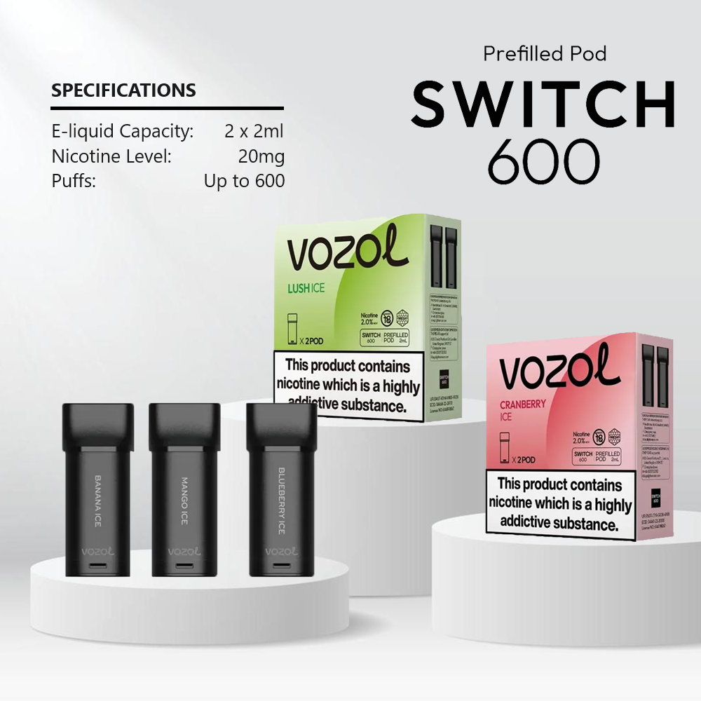 Vozol Switch 600 Spezifikation